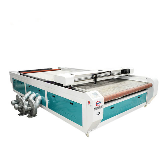 laser cutting machine with CCD camera for printing label fabric