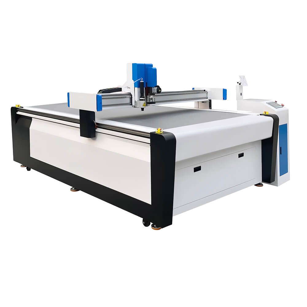 Machine de d&eacute;coupe de couteau CNC oscillante de mousse de carton publicitaire
